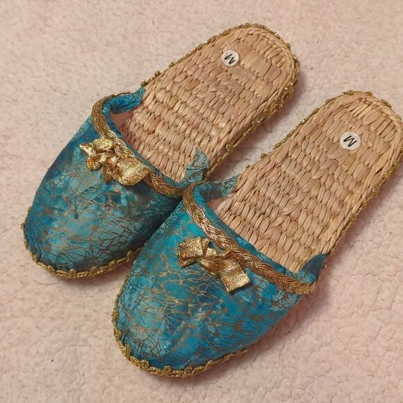 Japanese old WARAJI ZOURI mules, made of straw - Picture 1 of 4